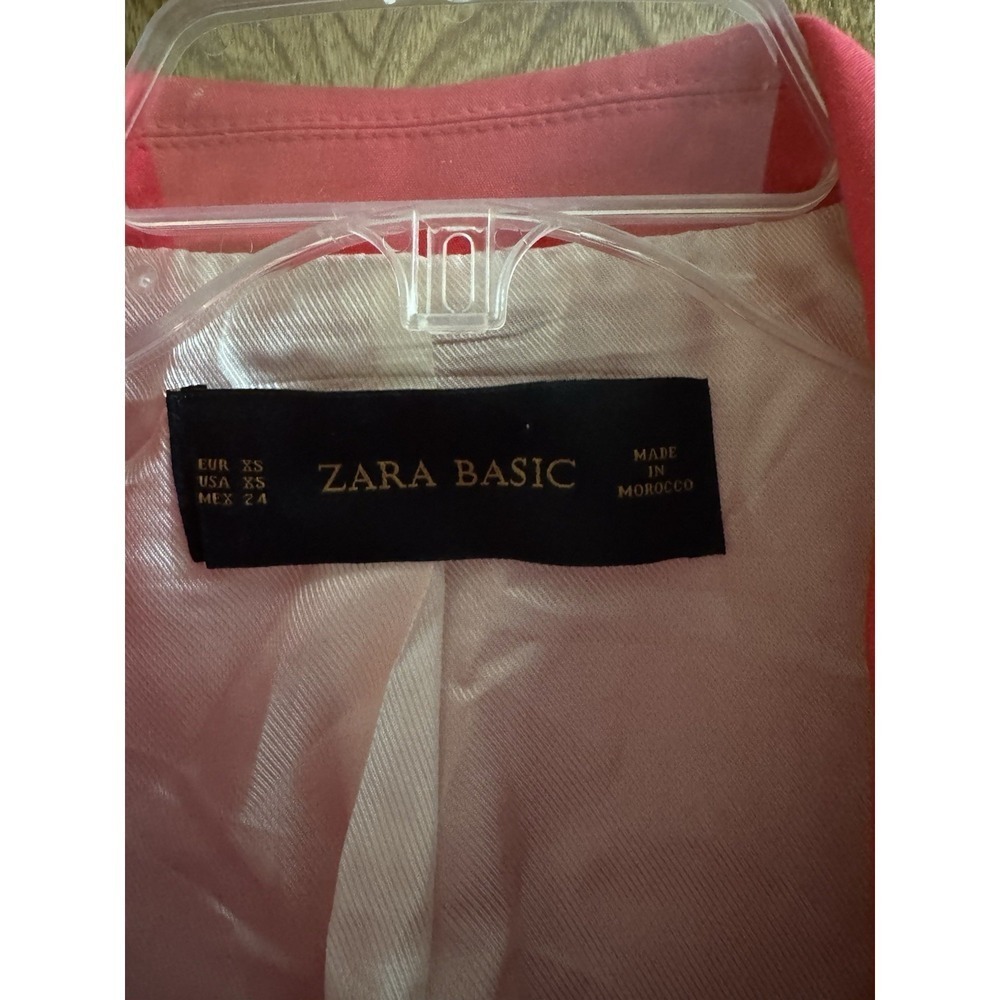 Zara Basic Single Button Blazer Jacket Size XS Fu… - image 4